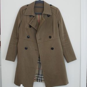 Olive trench coat